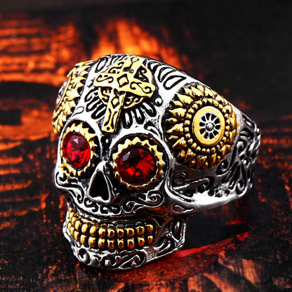 Skull Ring Biker Hiphop Rock Jewelry Gift