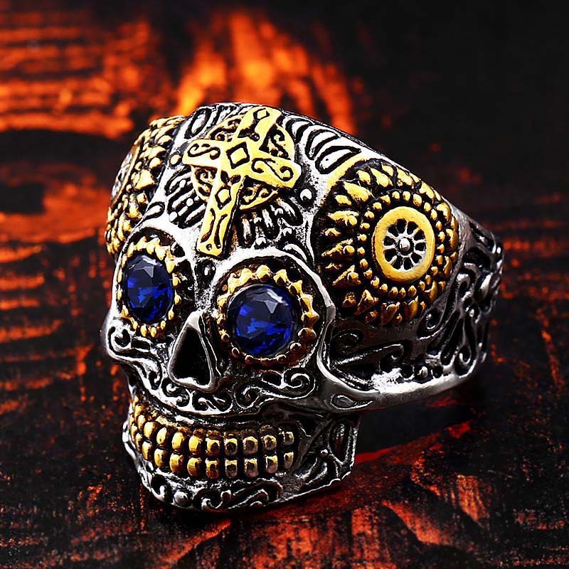 Skull Ring Biker Hiphop Rock Jewelry Gift