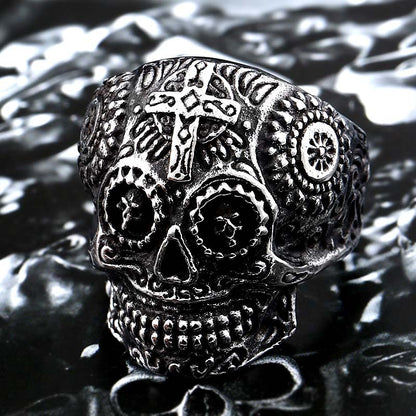 Skull Ring Biker Hiphop Rock Jewelry Gift