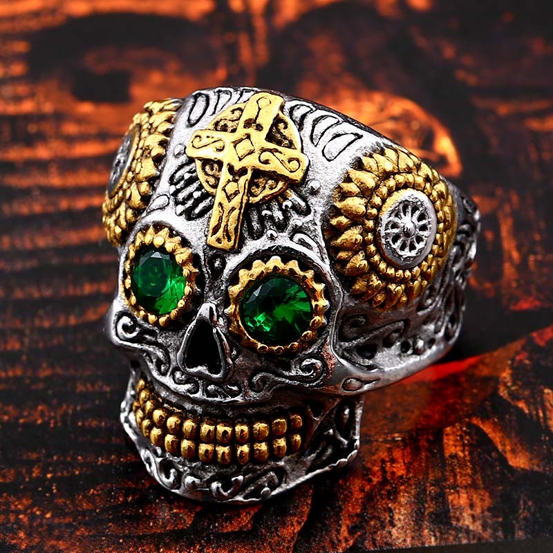 Skull Ring Biker Hiphop Rock Jewelry Gift