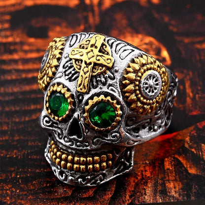 Skull Ring Biker Hiphop Rock Jewelry Gift