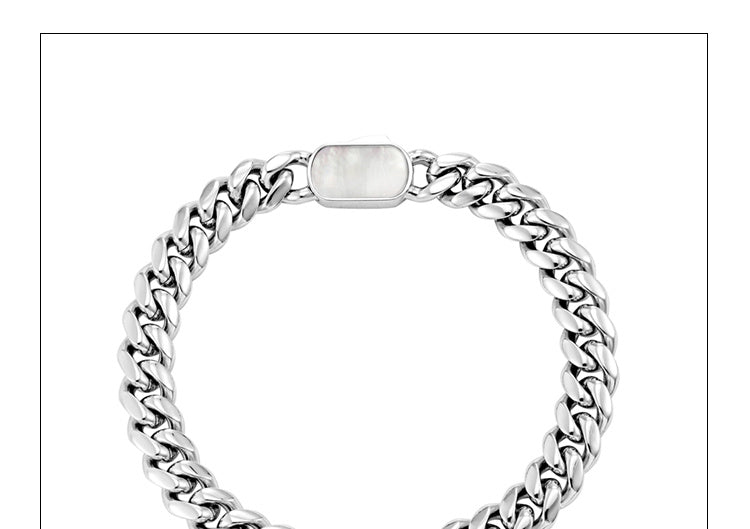 Shell Jewelry Buckle Hip Hop Cuban Bracelet