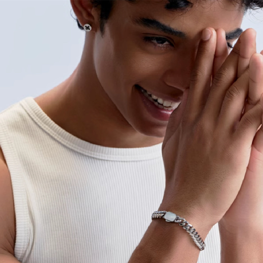 Shell Jewelry Buckle Hip Hop Cuban Bracelet