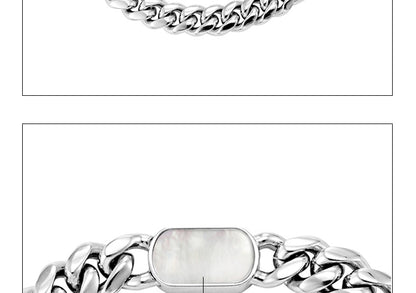 Shell Jewelry Buckle Hip Hop Cuban Bracelet