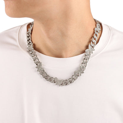 Small Butterfly Chain Diamond Rhinestone Necklaces