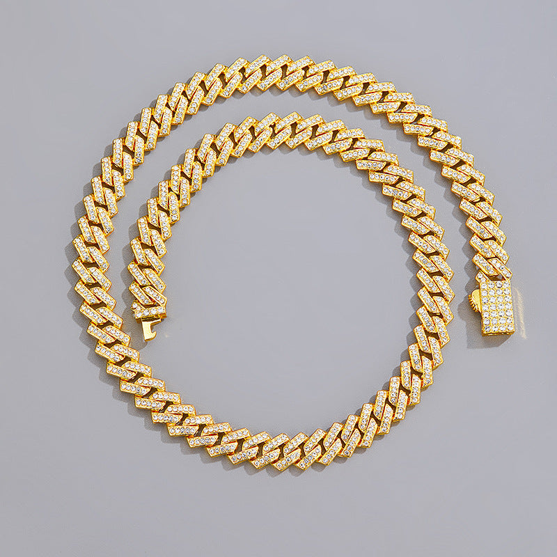 Full Diamond Necklace European Hip Hop