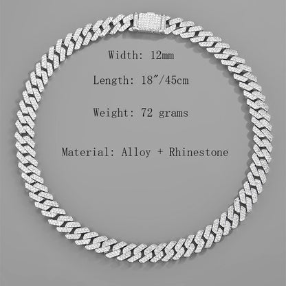 Fashion Hip Hop Jewelry Necklace Full Of Diamonds